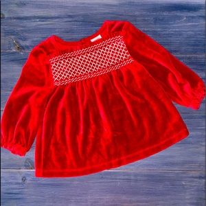 Gymboree velvet shirt